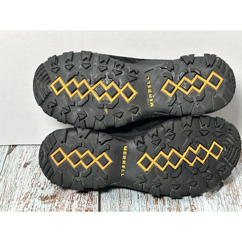 Merrell jungle Moc Size (4) Youth Junior Black Merrell Slip On Shoes Rubber Sole